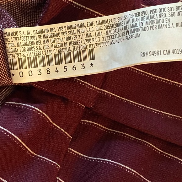 NWT Forever 21 Stripped Dressy Pants - Picture 5 of 10